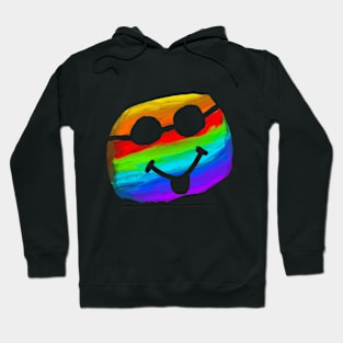 Abstract colourful smile face Hoodie